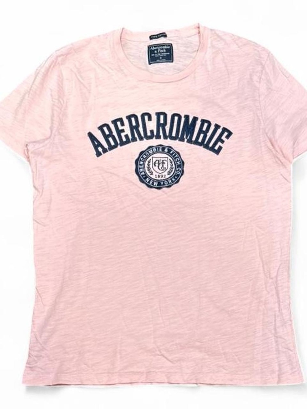 Y2K Abercrombie & Fitch Pink Single Stitch Muscle Tee - Picture 1 of 5